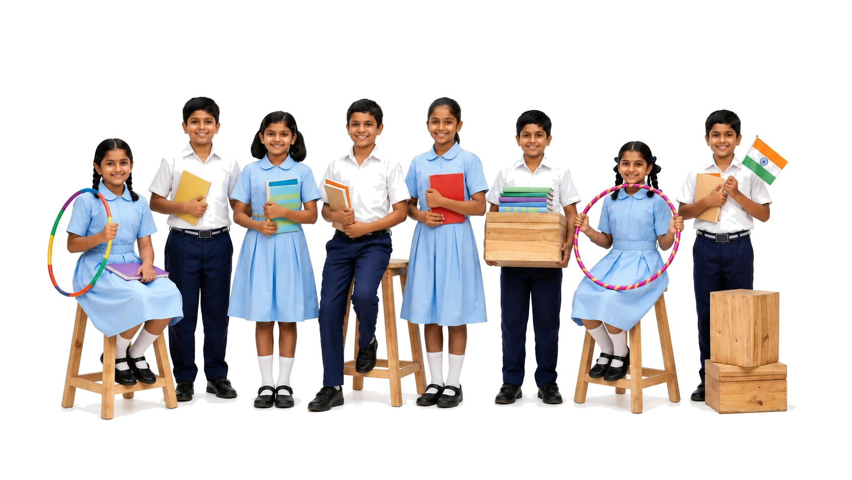 Official Odisha Govt School Uniform Students Main Line